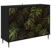 vidaXL Buffet ELBURG Ch&ecirc;ne noir 102 x 33 x 76 cm Bois d'ing&eacute;nierie
