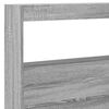 vidaXL Armoire t&ecirc;te de lit avec LED sonoma gris 220x17x102 cm