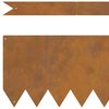 vidaXL Bordure de Pelouse 50 pcs Marron 100 x 0.05 x 20 cm
