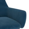 vidaXL Chaise &agrave; bascule Bleu Velours