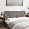 vidaXL Coussin de t&ecirc;te de lit taupe 160 cm tissu