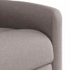 vidaXL Fauteuil de massage inclinable &eacute;lectrique Taupe Tissu