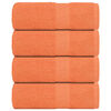 vidaXL Serviettes d'invit&eacute; 4 pcs orange 30x50 cm 360 g/m&sup2; 100% coton