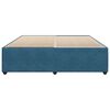 vidaXL Cadre de lit sans matelas bleu 200x200 cm velours