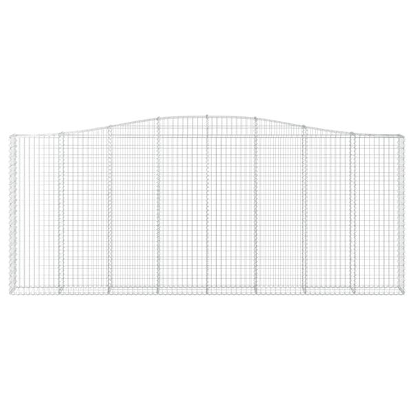 vidaXL Paniers &agrave; gabions arqu&eacute;s 10 pcs 400x30x160/180 cm Fer galvanis&eacute;