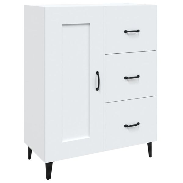 vidaXL Buffet Blanc 69,5x34x90 cm Bois d'ing&eacute;nierie
