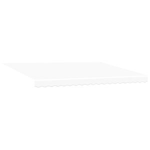 vidaXL Auvent r&eacute;tractable Blanc 450 &times; 350 cm Polyester et Aluminium