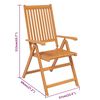 vidaXL Ensemble &agrave; manger de jardin 9 pcs Bois d'acacia massif 160-240 cm