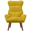 vidaXL Fauteuil relaxant Jaune 69 x 74 x 93 cm Velours