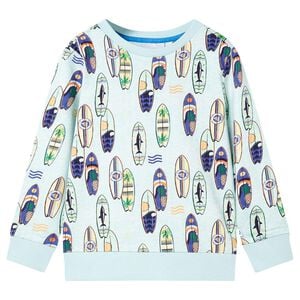vidaXL Sweatshirt pour enfants m&eacute;lange bleu p&acirc;le 116