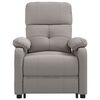 vidaXL Fauteuil Taupe Tissu