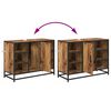 vidaXL Ensemble de mobilier de salle de bain 3 pcs Bois Ancien