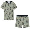vidaXL Pyjamas &agrave; manches courtes pour enfants kaki clair 128