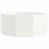 vidaXL Jardini&egrave;re Blanc 90 x 90 x 35 cm Acier