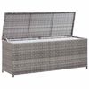 vidaXL Boîte de rangement de jardin gris 150x50x60 cm résine tressée