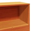 vidaXL Lit biblioth&egrave;que sans matelas cire marron 100x200 cm pin massif
