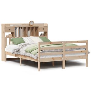 vidaXL Lit biblioth&egrave;que sans matelas 160x200 cm bois massif de pin