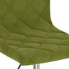vidaXL Chaise pivotante de salle &agrave; manger Vert clair Velours