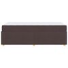 vidaXL Cadre de lit avec matelas Marron fonc&eacute; 90 x 190 cm tissu