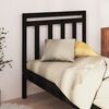 vidaXL T&ecirc;te de lit Noir 81x4x100 cm Bois massif de pin