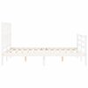 vidaXL Cadre de lit sans matelas blanc 120x200 cm bois massif