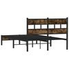vidaXL Cadre de lit sans matelas avec t&ecirc;te de lit 120x190 cm