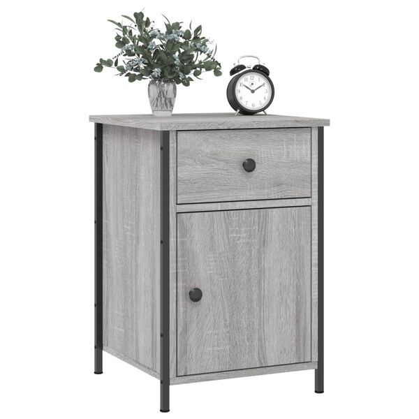 vidaXL Table de chevet sonoma gris 40x42x60 cm bois d'ing&eacute;nierie