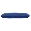 vidaXL Coussin de Dos Bleu police 100 x 50 cm Tissu en velours c&ocirc;tel&eacute;