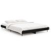 vidaXL Cadre de lit sans matelas noir 140x190 cm bois d'ing&eacute;nierie