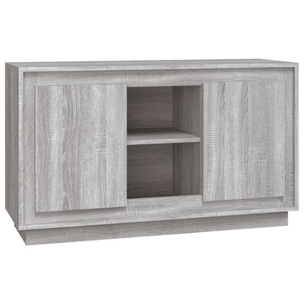 vidaXL Buffet sonoma gris 102x35x60 cm bois d'ing&eacute;nierie