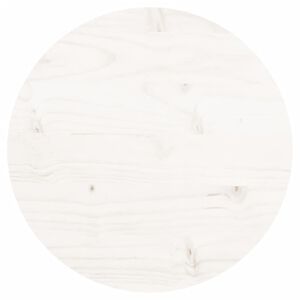 vidaXL Dessus de table rond blanc &Oslash;30x3 cm bois de pin massif
