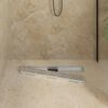 vidaXL Drain de Douche avec Design Lin&eacute;aire Argent&eacute; 70 cm