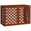 vidaXL Housse de climatiseur Rouill&eacute; 90 x 40 x 60 cm Acier patin&eacute;