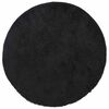 vidaXL Tapis shaggy &agrave; poils longs NAVARRA noir 120x120 cm polyester