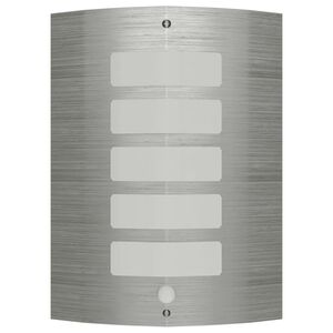 vidaXL Lampe murale avec capteur de mouvement Acier inoxydable