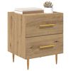 vidaXL Cabinet de chevet 2 pcs Ch&ecirc;ne artisanal 40 x 35 x 47,5 cm