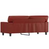 vidaXL Canap&eacute; &agrave; 2 places Rouge bordeaux 140 cm Similicuir