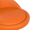 vidaXL Chaises pivotantes &agrave; manger lot de 4 orange similicuir