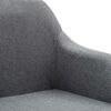 vidaXL Chaises pivotantes &agrave; manger lot de 4 gris clair tissu