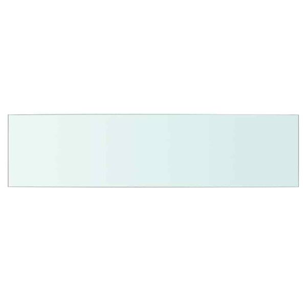 vidaXL Panneaux d'&eacute;tag&egrave;re 2 pcs Verre Transparent 60 x 15 cm