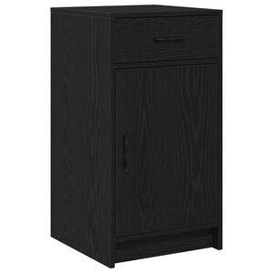 vidaXL Buffet Ch&ecirc;ne noir 40 x 40.5 x 75 cm Bois d'ing&eacute;nierie