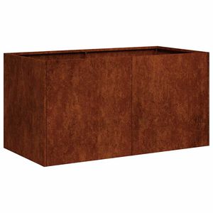 vidaXL Jardini&egrave;re rouill&eacute; 80x40x40 cm acier inoxydable
