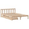 vidaXL Cadre de lit sans matelas 135x190 cm bois de pin massif