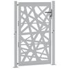 vidaXL Portail de jardin 100x150 cm en acier patiné, design léger