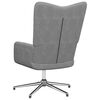 vidaXL Chaise de relaxation Gris fonc&eacute; Tissu