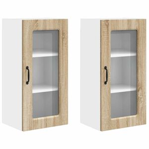 vidaXL Panneau de lave-vaisselle Kalmar 2 pc Ch&ecirc;ne Sonoma