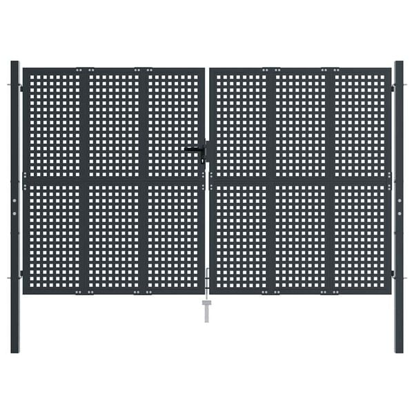 vidaXL Portail de jardin Anthracite 300x200 cm Acier