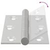 vidaXL Charni&egrave;re 12 pcs Argent&eacute; 50 x 38 x 1,3 mm Acier
