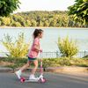 XQ Max Trottinette pliable avec frein &agrave; pied Rose et blanc