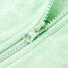 Sweat-shirt &agrave; capuche et fermeture &eacute;clair pour enfants vert vif 104